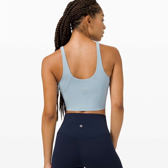 LuluLemon Align Cropped Tank Top in Chambray Size 6 - Picture 3 of 10